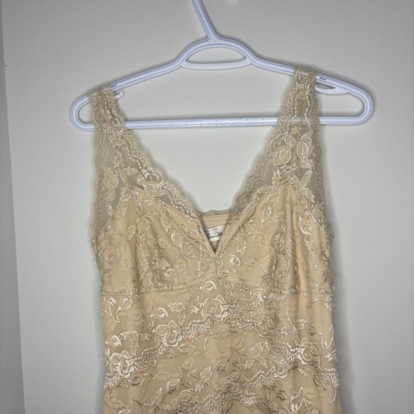 Vintage Beaded Cream Lace Dress - Picture 8 of 12